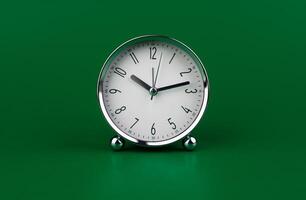 Stopping alarm clock, time concept and working with time and planning work with limited time photo