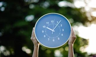 Time in hand, punctual work and respect for time, photos of time standing still. The rules of time are necessary for daily life.