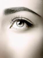 eye with eyelashes photo