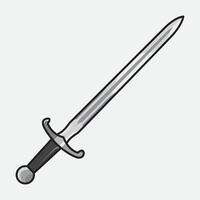 illustration Sword. design Sword. Sword Cartoon design illustration and icon for website, digital and print vector
