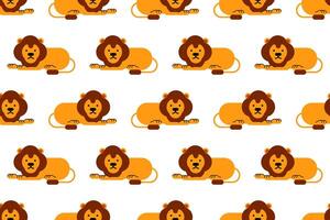 Cute animal wrapping paper seamless pattern background vector
