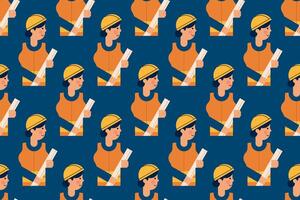 People seamless pattern background illustration vector