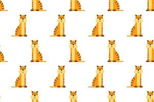 Cute animal wrapping paper seamless pattern background vector