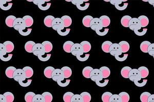 Cute animal wrapping paper seamless pattern background vector
