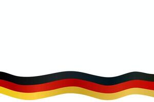 German flag background bunting confetti frame border with copy space. vector