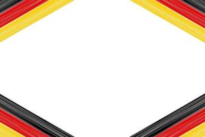 German flag background bunting confetti frame border with copy space. vector