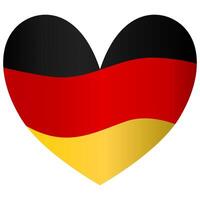 Flag of Germany waving 3d gradient isolated single for decoration silk texture. vector