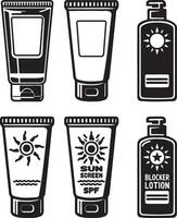 Sunscreen Cream Illustration. vector
