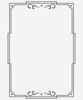 frame of calligraphic ornamental border vector