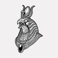 antiguo Egipto mitología anubis tatuaje vector