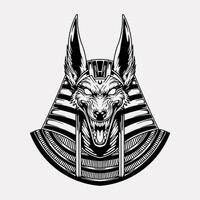antiguo Egipto mitología anubis vector