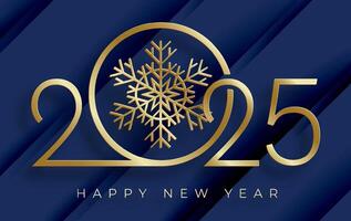 Happy New Year 2025, festive pattern on color background vector