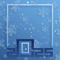 Happy New Year 2025, festive pattern on color background vector