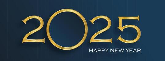Happy New Year 2025, festive pattern on color background vector