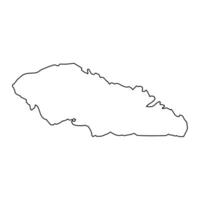 Upolu island, Samoa. illustration. vector