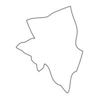 Aana district map, administrative division of Samoa. illustration. vector