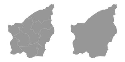 San Marino map with administrative divisions. illustration. vector