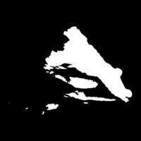 Split Dalmatia county map, subdivisions of Croatia. illustration. vector