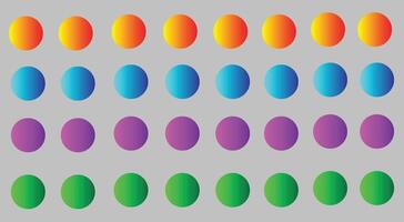 Colorful Gradient Circles Pattern Background vector