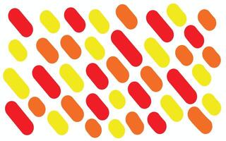 Seamless Red, Orange, and Yellow Capsule Pattern Background vector