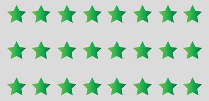 Green Gradient Stars Pattern Background vector