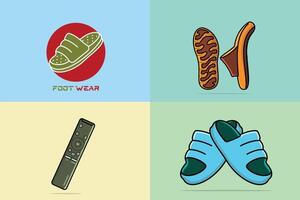 Set of Comfortable Orthotics Shoe Insole Pair, Arch Supports illustration. Fashion object icon concept. Collection of insoles for a comfortable and healthy walk design with shadow. vector