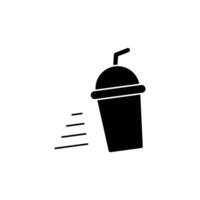 drink delivery concept line icon. Simple element illustration. drink delivery concept outline symbol design. vector