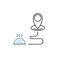 shipping concept line icon. Simple element illustration. shipping concept outline symbol design. vector