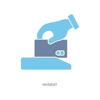 payment concept line icon. Simple element illustration. payment concept outline symbol design. vector
