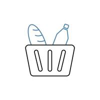 grocery concept line icon. Simple element illustration. grocery concept outline symbol design. vector