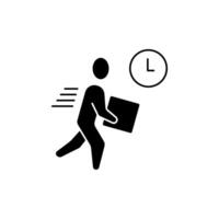 fast delivery concept line icon. Simple element illustration. fast delivery concept outline symbol design. vector