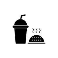 fast food concept line icon. Simple element illustration. fast food concept outline symbol design. vector