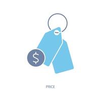 price concept line icon. Simple element illustration. price concept outline symbol design. vector