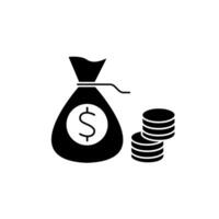 money concept line icon. Simple element illustration. money concept outline symbol design. vector