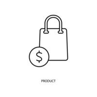 product concept line icon. Simple element illustration. product concept outline symbol design. vector