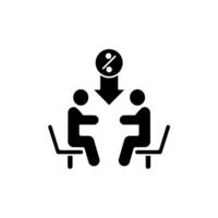 bargain concept line icon. Simple element illustration. bargain concept outline symbol design. vector