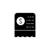 receipt concept line icon. Simple element illustration. receipt concept outline symbol design. vector