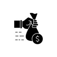 financing concept line icon. Simple element illustration. financing concept outline symbol design. vector