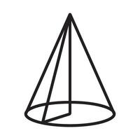 cone icon symbol vector