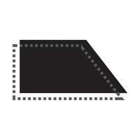 trapezoid icon symbol vector