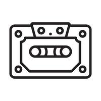 tape cassette icon symbol vector