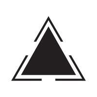 triangle icon symbol vector