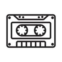 tape cassette icon symbol vector