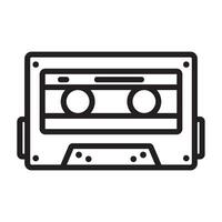 tape cassette icon symbol vector