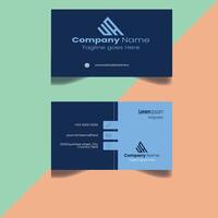 Professional and Minimalist Business Card Design vector