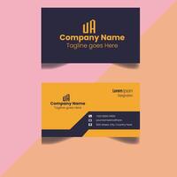 Professional and Minimalist Business Card Design vector