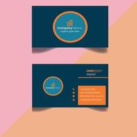 Professional and Minimalist Business Card Design vector