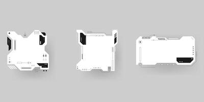 Futuristic interface ui elements. Futuristic HUD elements. Hud interface set. illustration. vector