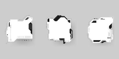Futuristic interface ui elements. Futuristic HUD elements. Hud interface set. illustration. vector