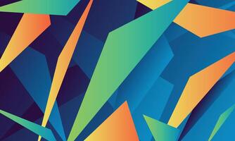 Abstract blue background with overlapping random shapes vector